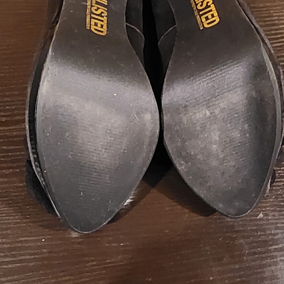 Black Peep Toe with Bow - Picture 4 of 4